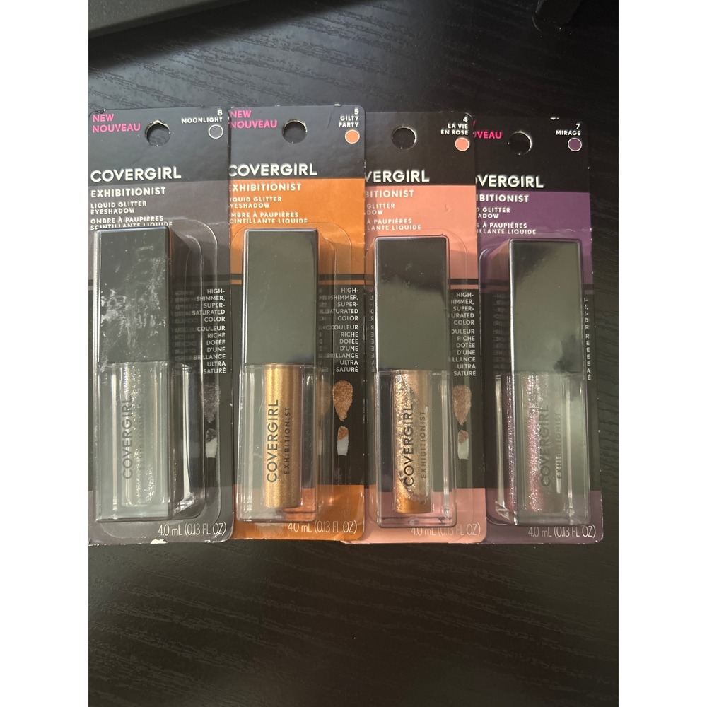 Covergirl Exhibitionist Liquid Glitter Eyeshadow X4 NIB
